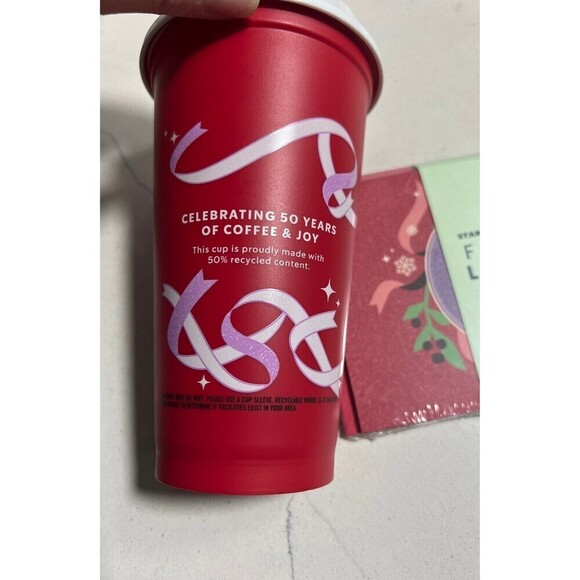 Starbucks Holiday Cup 2021 & Holiday Cards Starbucks for life - Picture 2 of 3